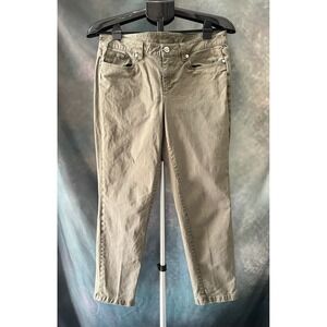 Brooks‎ Brothers Olive Green Natalie Fit Women's Cropped Pants Size 8P